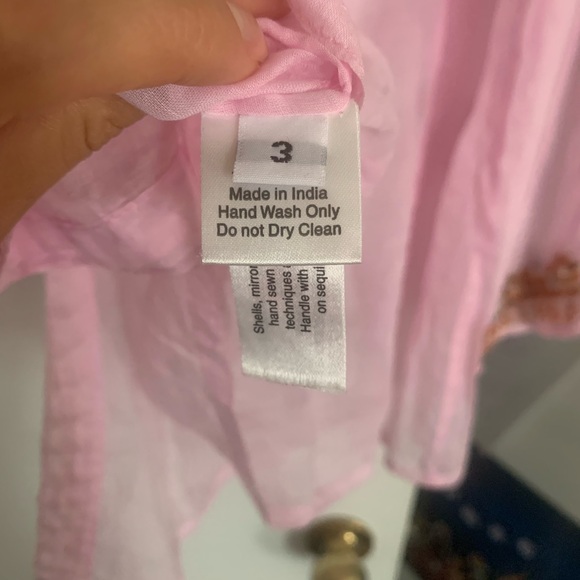 Pink cotton beach tunic size M by Margaret loves Pete. - Picture 9 of 12